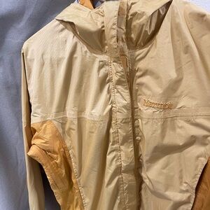 Marmot Yellow and Gray Hooded Jacket